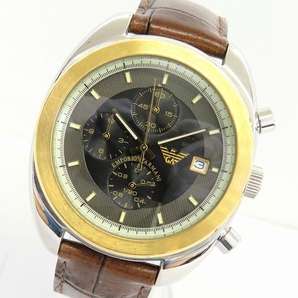 #anzw エンポリオアルマーニ EMPORIOARMANI 腕時計 クロノグラフ 30th Anniversary Special Edition AR.0501 クォーツ メンズ [805078]