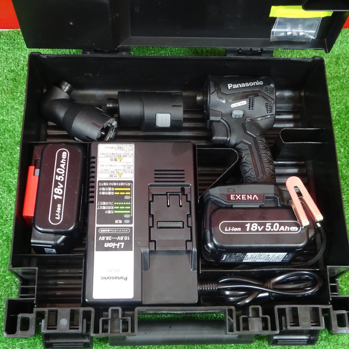 【中古美品】EXENA/エグゼナ ※アタッチメント2種付き※★パナソニック(Panasonic) 18V インパクトドライバー EZ1PD1N18D-B