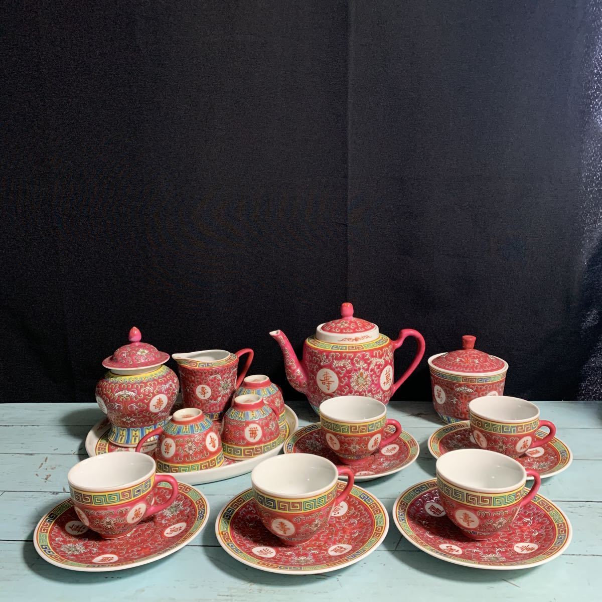 景徳鎮製 江山秀色 中国茶器 煎茶道具 希少 .: 中国景