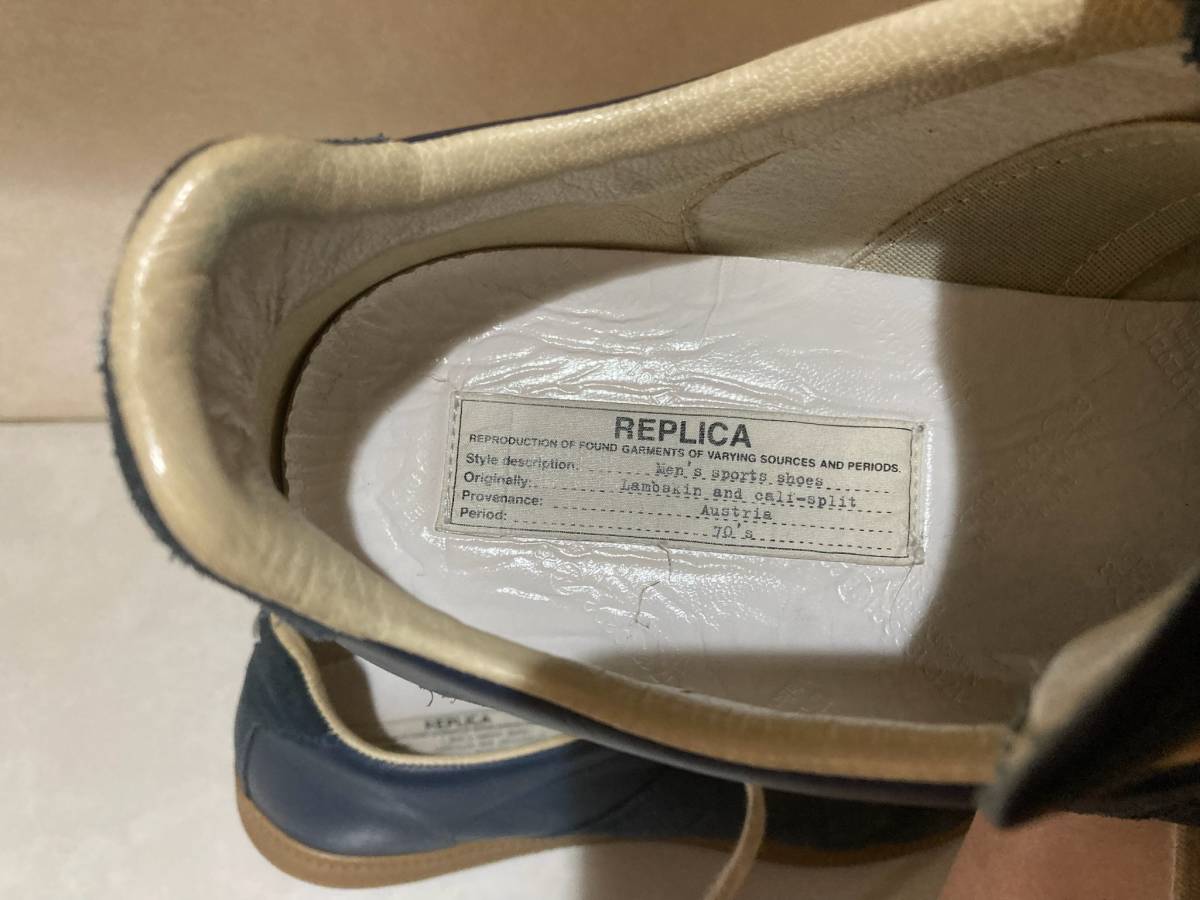 マルジェラ ジャーマントレーナー Maison Margiela 43 ネイビー 【公式 