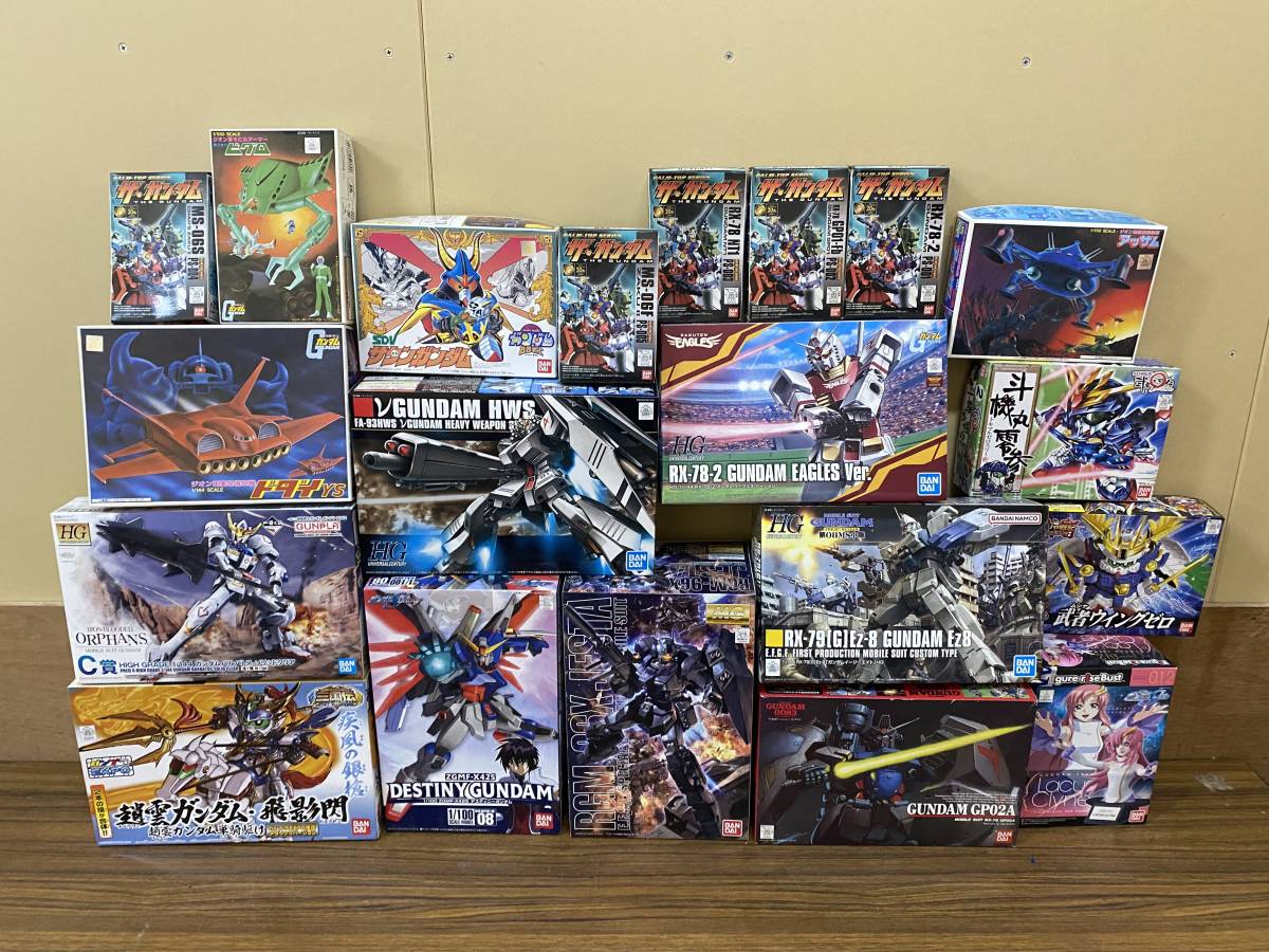 34)) ◇1円～ ガンプラ ガンダム プラモデル まとめ 大量セット HG MG ジェスタ ニューガンダム SDガンダム 三国伝 等