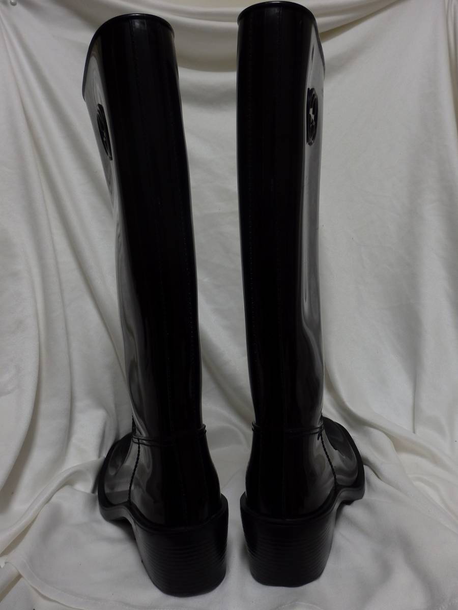 GUCCI ブラック レインブーツ 厚底 楽天市場】グッチ レインブーツ 38の通販