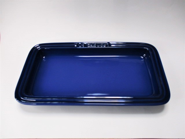 ◇美品◇LE CREUSET/ ル・クルーゼ Rectangular Plate/ レクタンギュラー　長方形プレート　2枚　赤/青_2