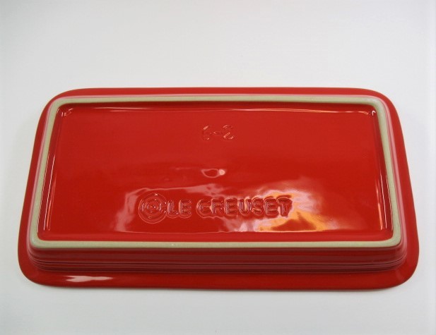◇美品◇LE CREUSET/ ル・クルーゼ Rectangular Plate/ レクタンギュラー　長方形プレート　2枚　赤/青_8