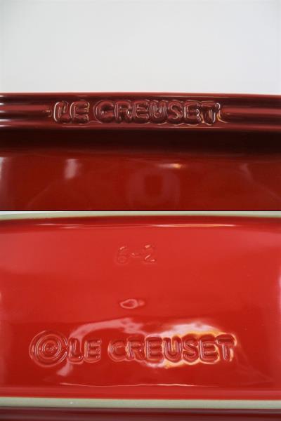 ◇美品◇LE CREUSET/ ル・クルーゼ Rectangular Plate/ レクタンギュラー　長方形プレート　2枚　赤/青_9