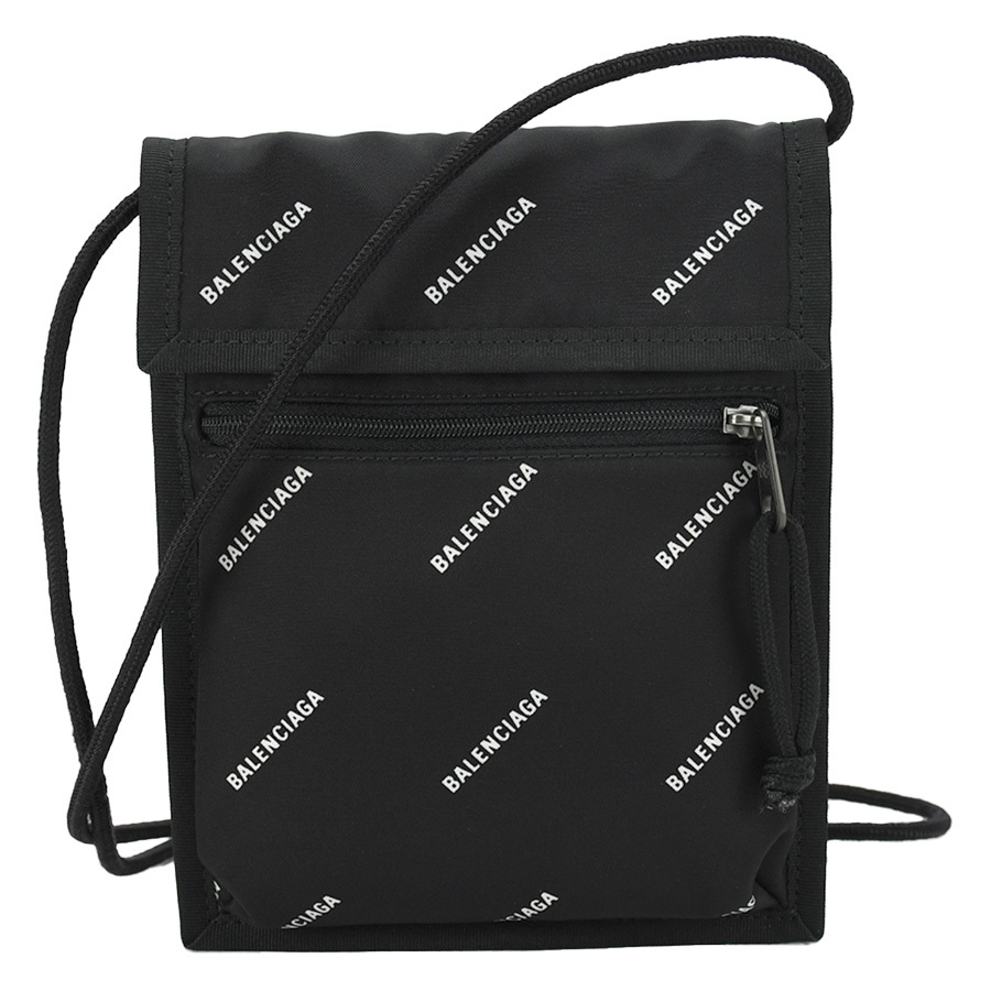 BALENCIAGA バレンシアガ エクスプローラー ポーチ ショルダーバッグ 532298 ブラック 黒 ナイロン クロスボディ ポシェット 中古
