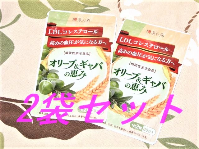 ◆新品未開封　オリーブ＆ギャバの恵み 　和漢の森　2袋 　賞味期限 2025年2月