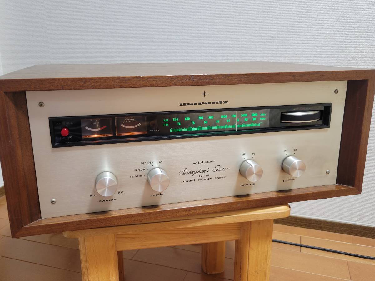 オーディオ機器 希少 Marantz Model 23J AM/FMチューナー （ジャンク品）