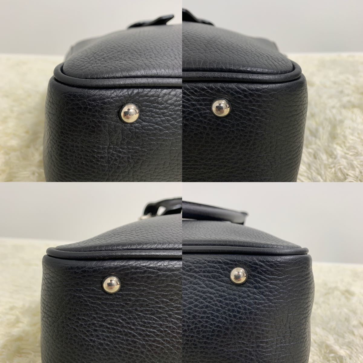 極美品 BURBERRY レザー トートバッグ シボ A4収納可能 【公式通販】