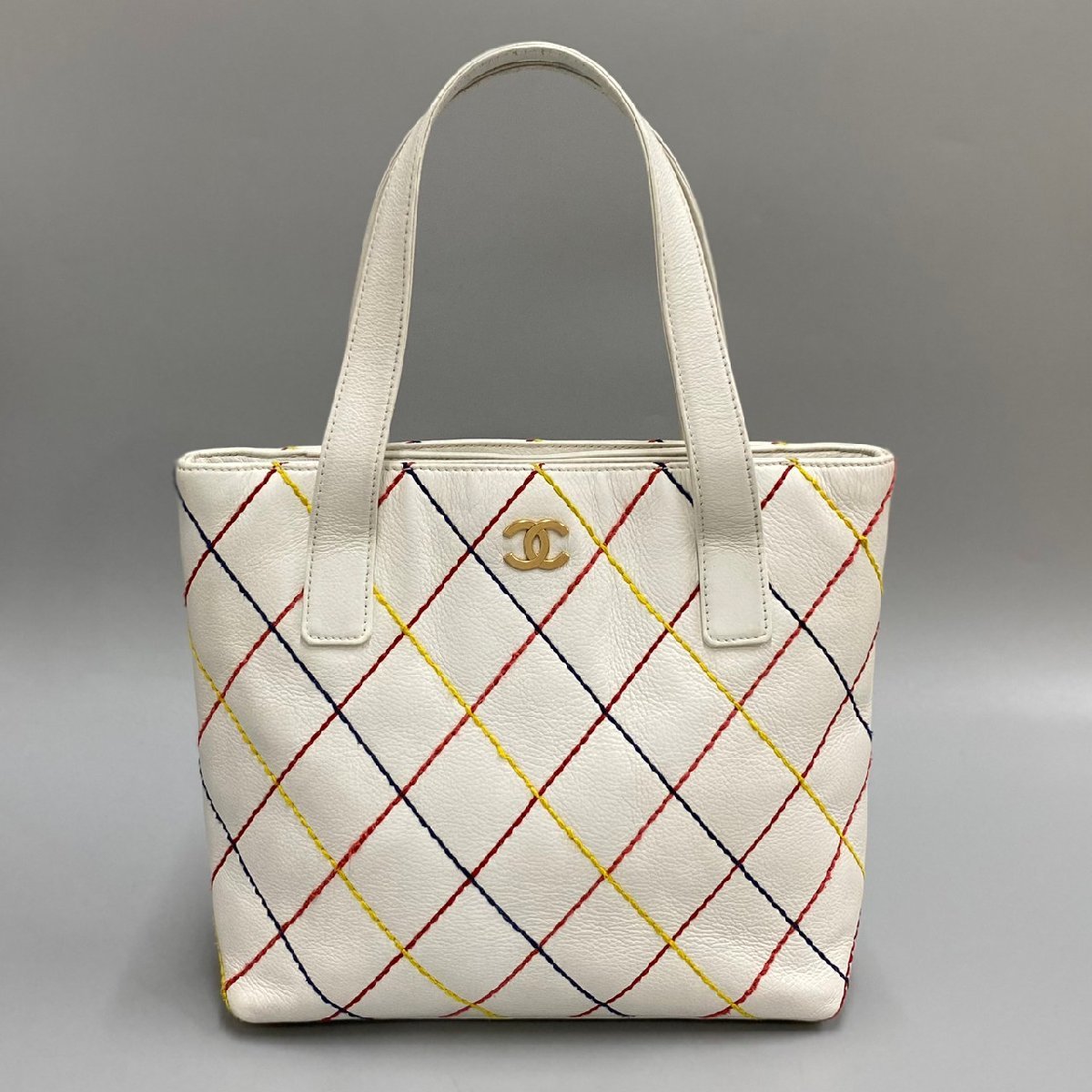 1円 美品 シール有 8番台 CHANEL シャネル ワイルドステッチ 