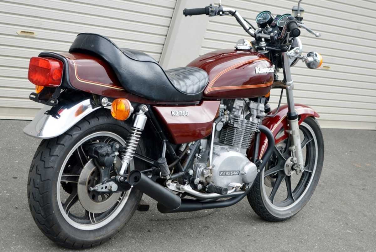 即納 KZ750 ショート管 ツインブラックマフラー カワサキ 国内生産