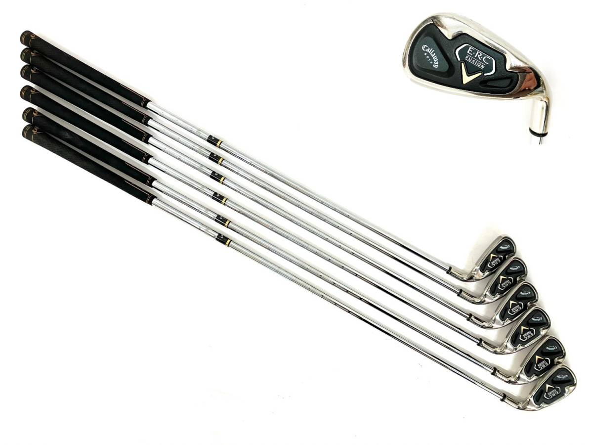 Callaway/キャロウェイ E・R・C フュージョン アイアン NSプロ FUSION 5/6/7/8/9/P 6本 ゴルフクラブ ゴルフ用品 右打者用（37573MT7）