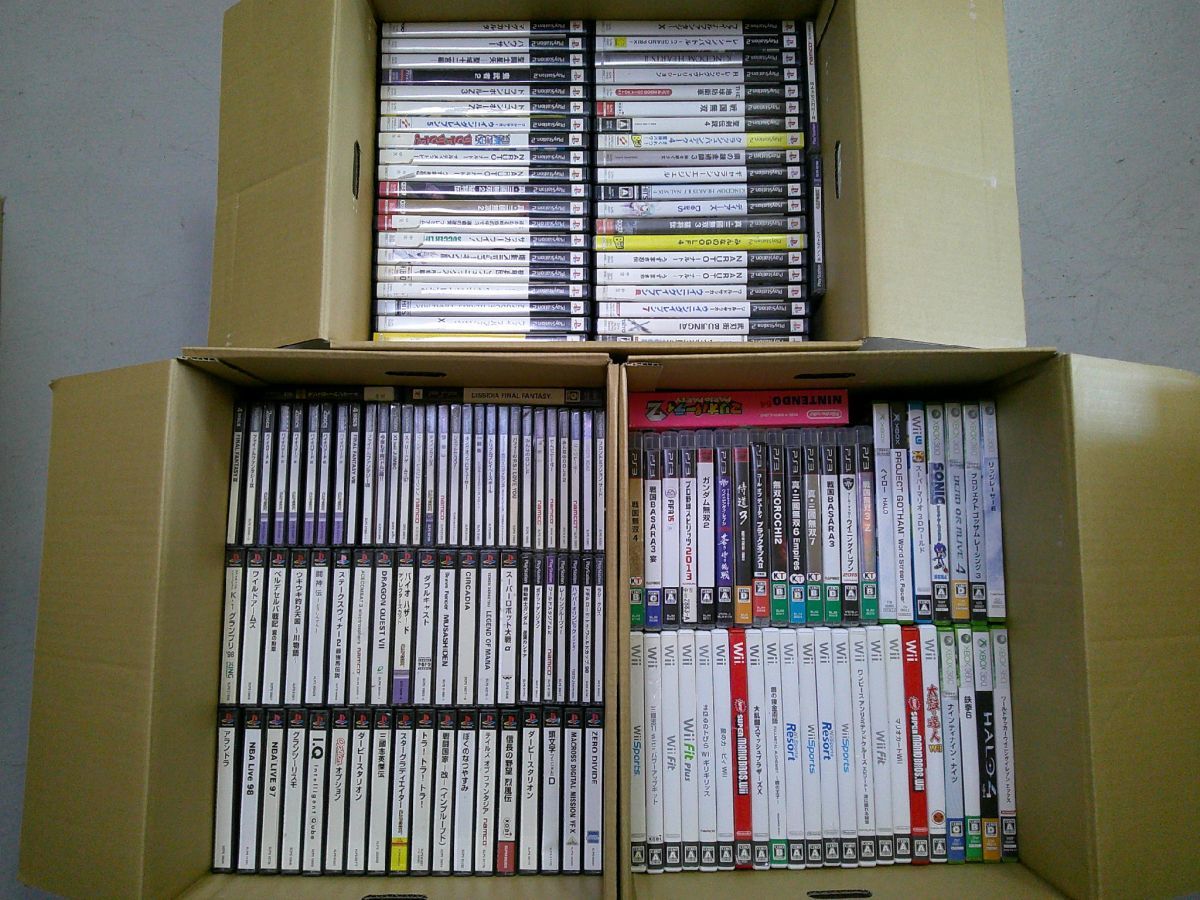1円スタート☆ゲームソフト220本セット PS1.PS2.PS3.PS4.XB.360.wii