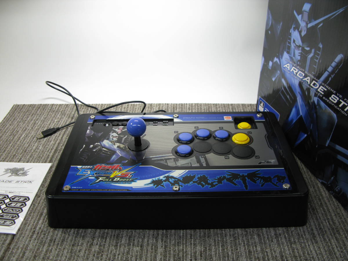 rkオ5-29 機動戦士ガンダム EXTREME VS. FULL BOOST Arcade Stick for PlayStation 3　アーケード スティック 中古品 動作確認済