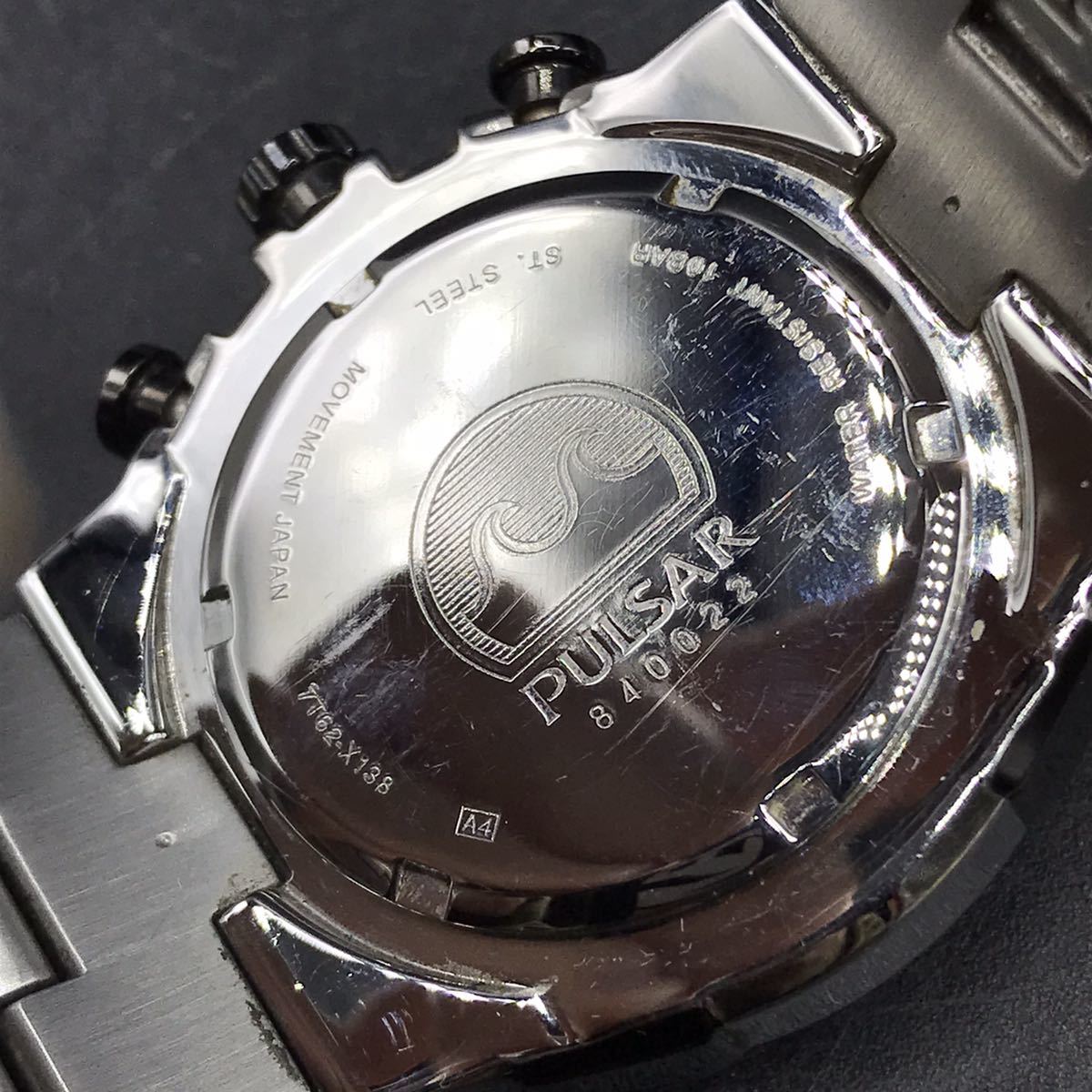 M111 電池交換済み SEIKO セイコー PULSAR パルサー クロノグラフ 