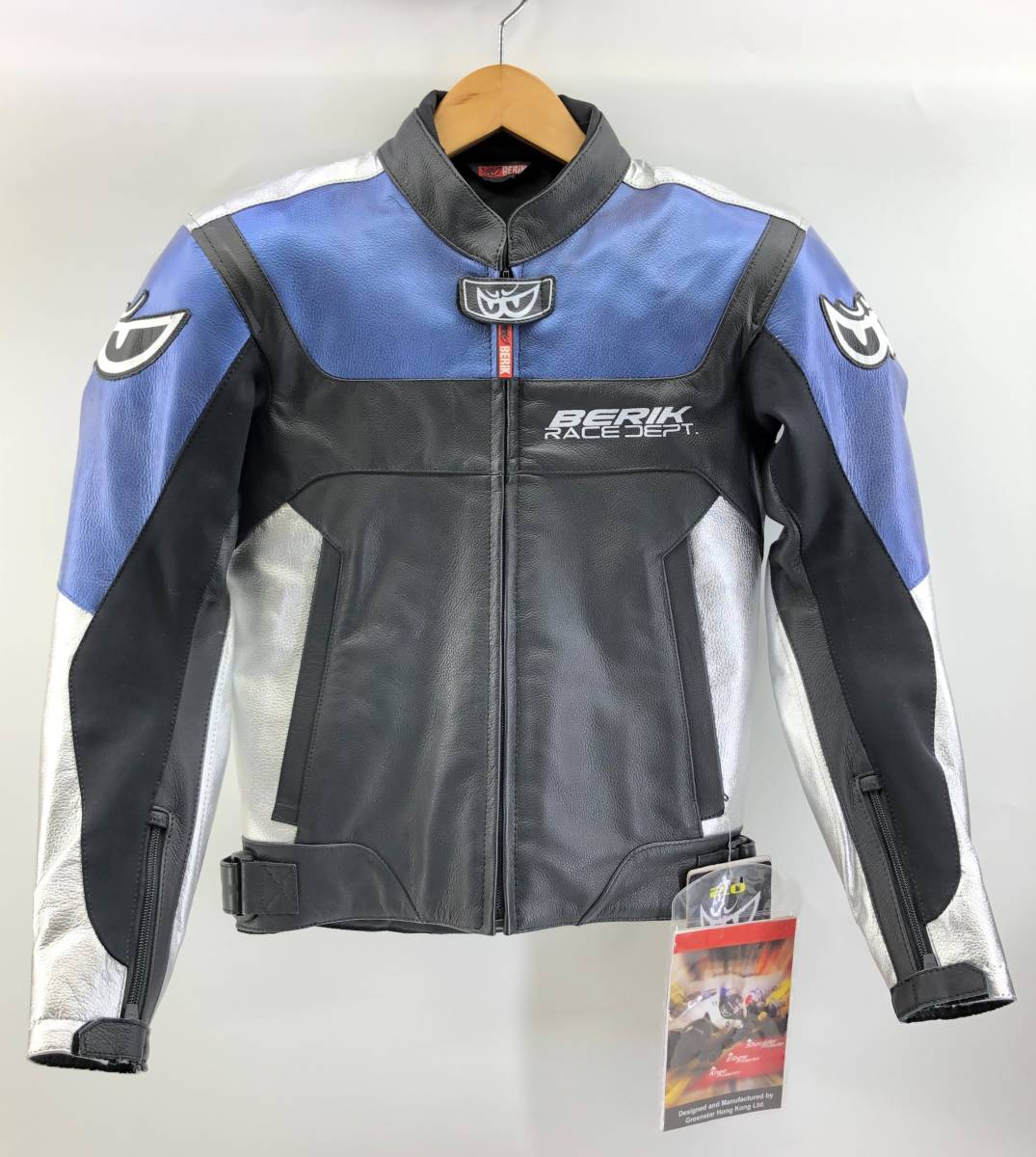 レザージャケット　バイクジャケット　BERIK　ベリック　バイクウエア　LJ-10718-BK BLUE　未使用品　44