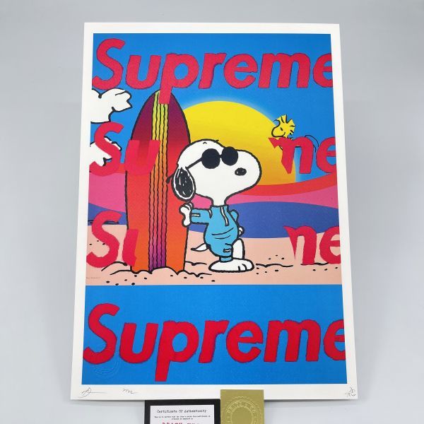 DEATH NYC 世界限定100枚 アートポスター SNOOPY スヌーピー PEANUTS