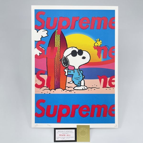 DEATH NYC　世界限定100枚アートポスター スヌーピー× Supreme DEATH NYC 世界限定100枚 アートポスター SNOOPY スヌーピー PEANUTS