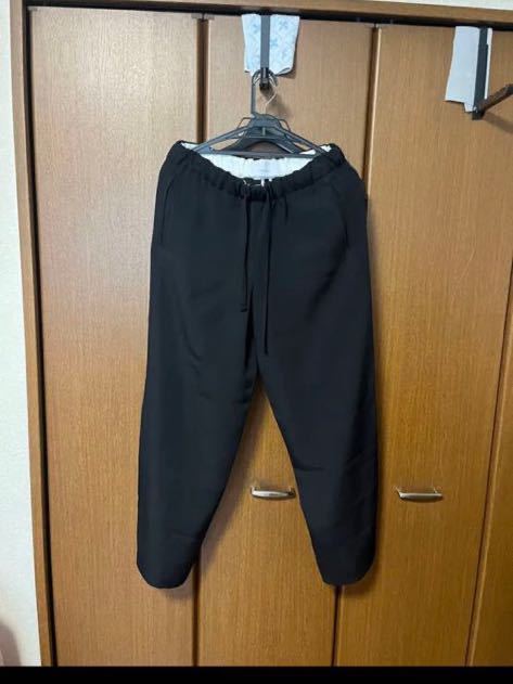 着用1回 overcoat トリコチン ドローストリングトラウザー スラックス