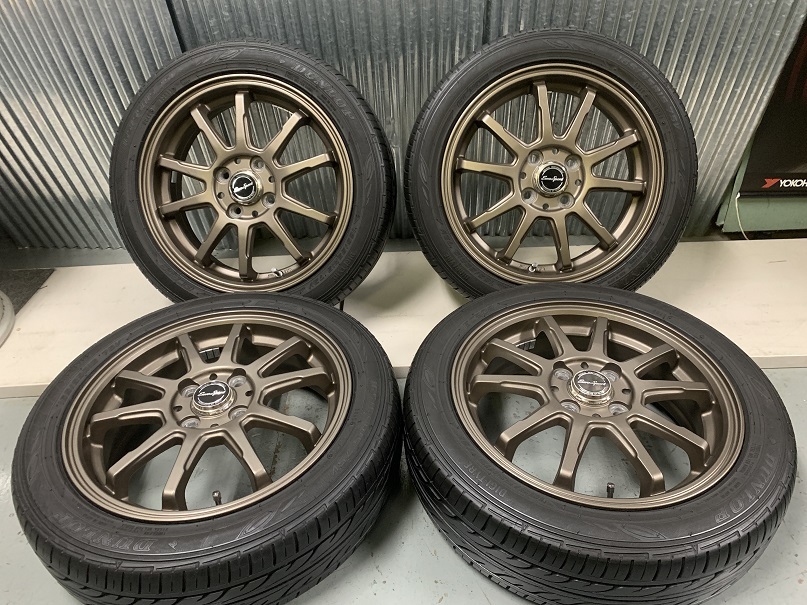 BLEST ユーロスポーツ☆165/55R15 15インチ ブロンズカラー ワゴンR  