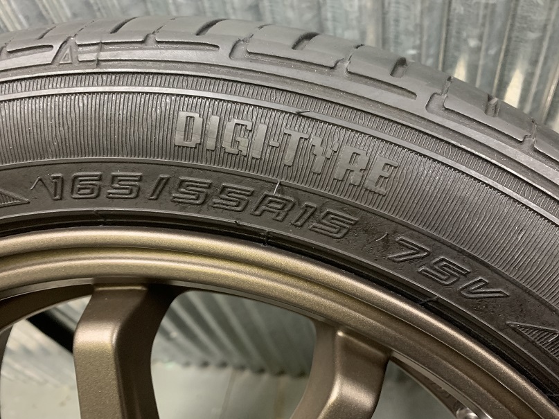 BLEST ユーロスポーツ☆165/55R15 15インチ ブロンズカラー ワゴンR  