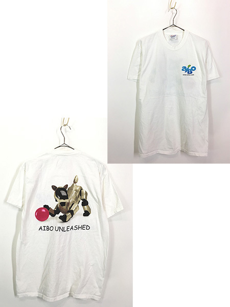 古着 90-00s USA製 AIBO アイボ ペット ロボット エンタテインメント Tシャツ M