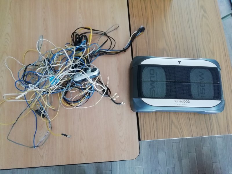 ジャンク品】 ケンウッド KSC-SW10 サブウーファー KSC-SW10 サブ