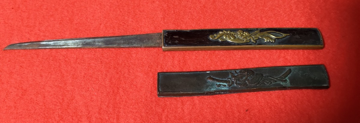 良品 江戸期金工作 小柄 2点 小刀 銘あり まとめて 名品 【公式通販】