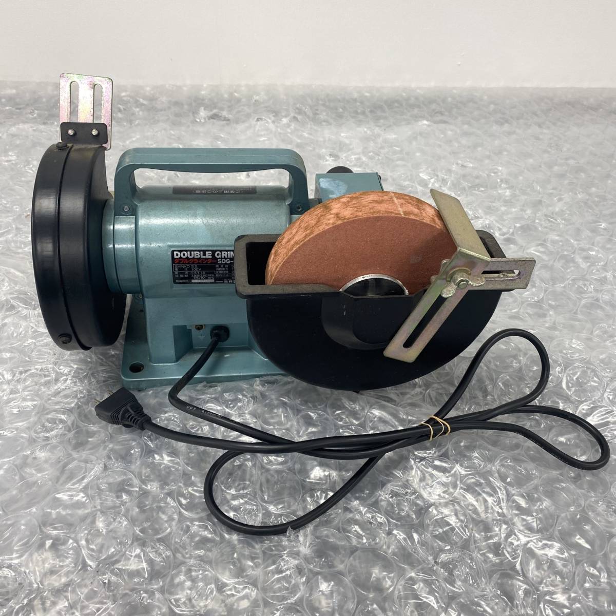 C265496(054)-4/SK0【横浜】DOUBLE GRINDER ダブルグラインダー SDG-150H たて型電動水研機 水研用砥石 グラインダー砥石 研磨機 電動工具