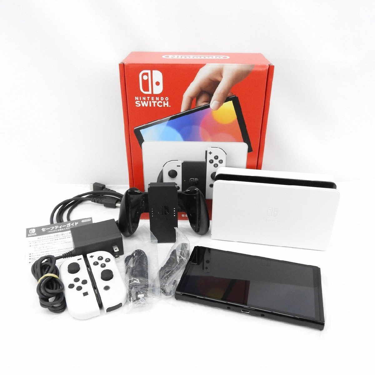 【中古品】任天堂 NINTENDO SWITCH ニンテンドースイッチ 有機ELモデル HEG-S-KAAAA(JPN) ホワイト ※保証残有 11263038 0515