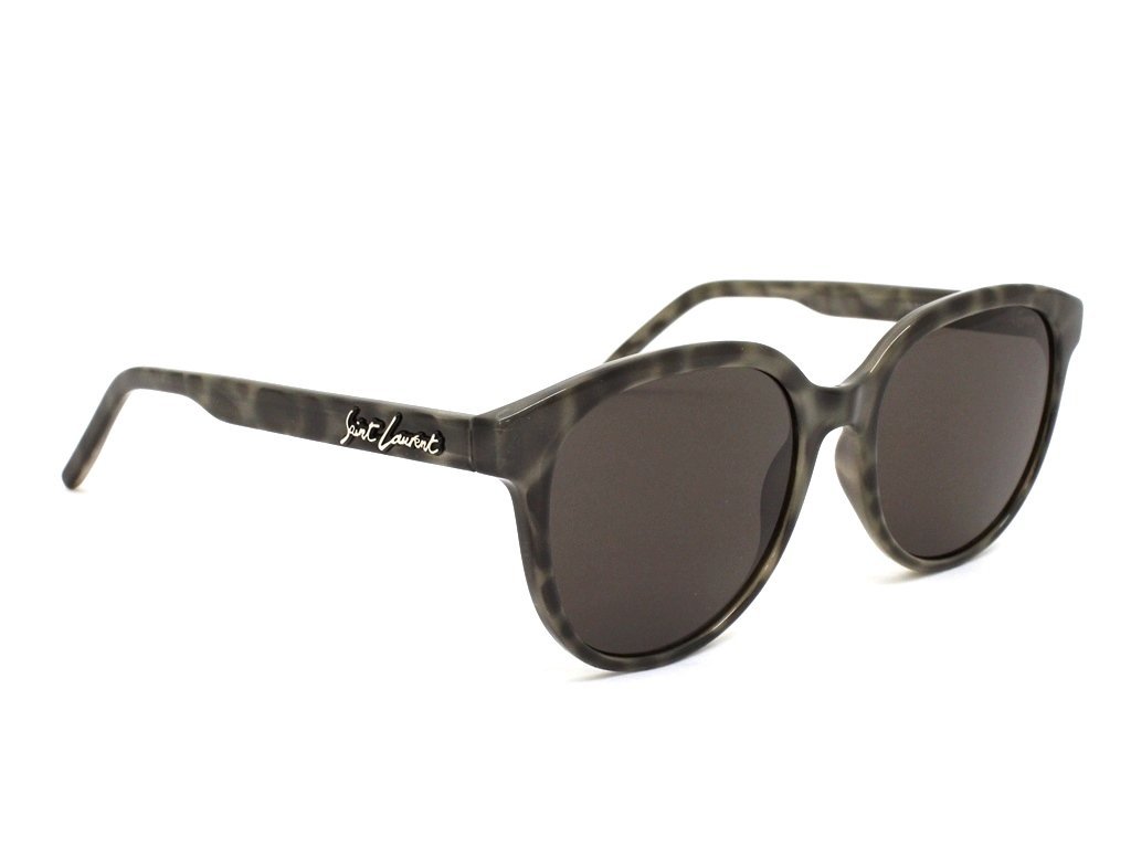 6万新品◇Saint Laurent◇グレー系べっ甲柄ウェリントンシェイプ