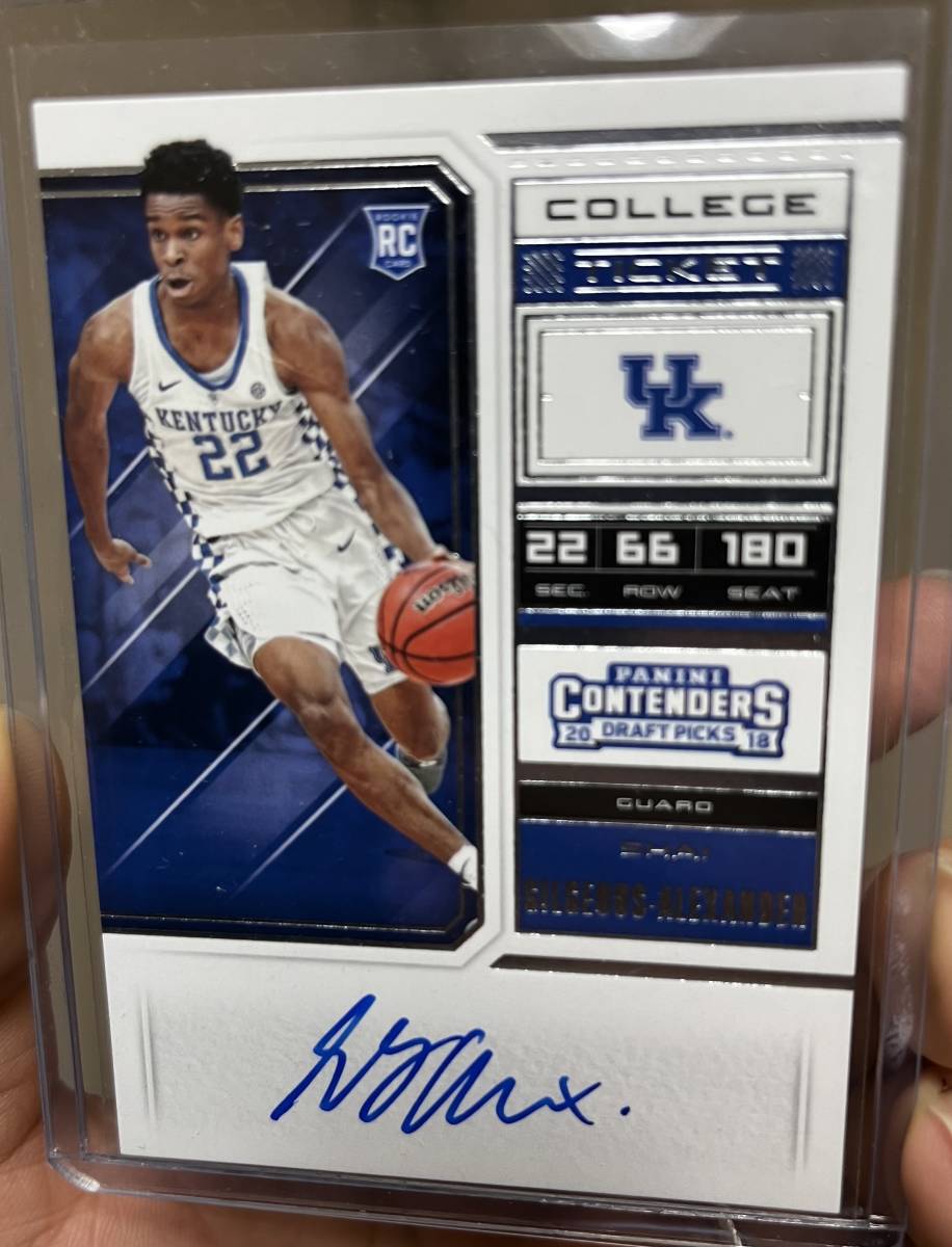 2018 Panini Contenders Draft Picks SHAI GILGEOUS-ALEXANDER  