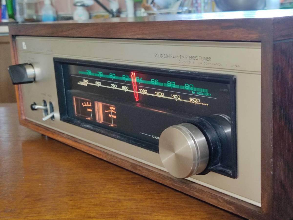 1円スタート！LUXMAN T-550 FM/AM ステレオチューナー グリーン表示が 
