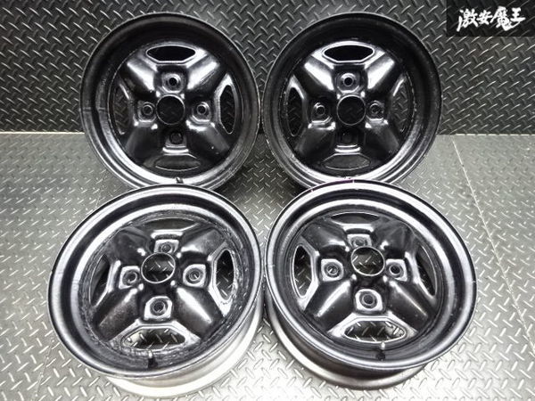 トヨタ13インチ GTスチールホイール 4本セット ○トヨタ 純正 塗装品 GTホイール 13インチ 5J +28位 PCD 114.3 4H