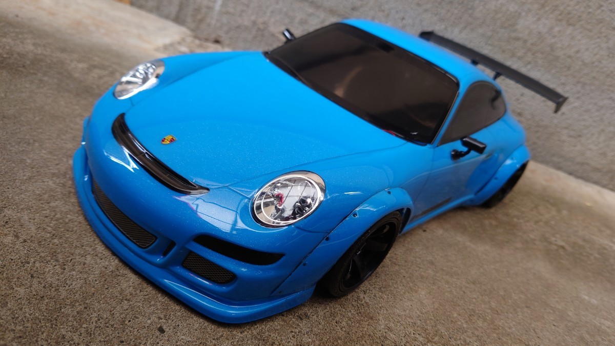 ☆希少1/10 RCボディ タミヤ ポルシェ 911 GT3 LB風 オーバー