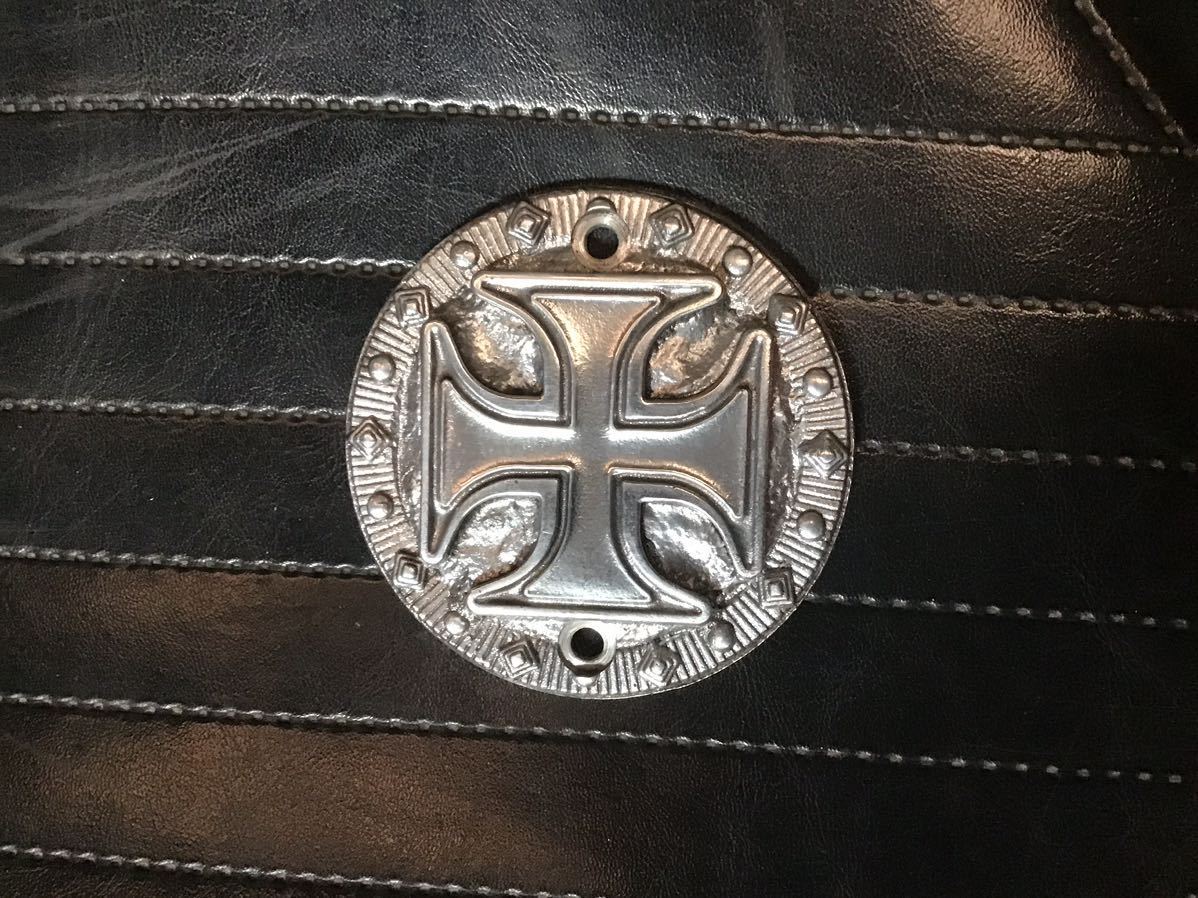 鉄十字勲章タイプポイントカバー真鍮ボルト付属 ハーレーショベルエボ