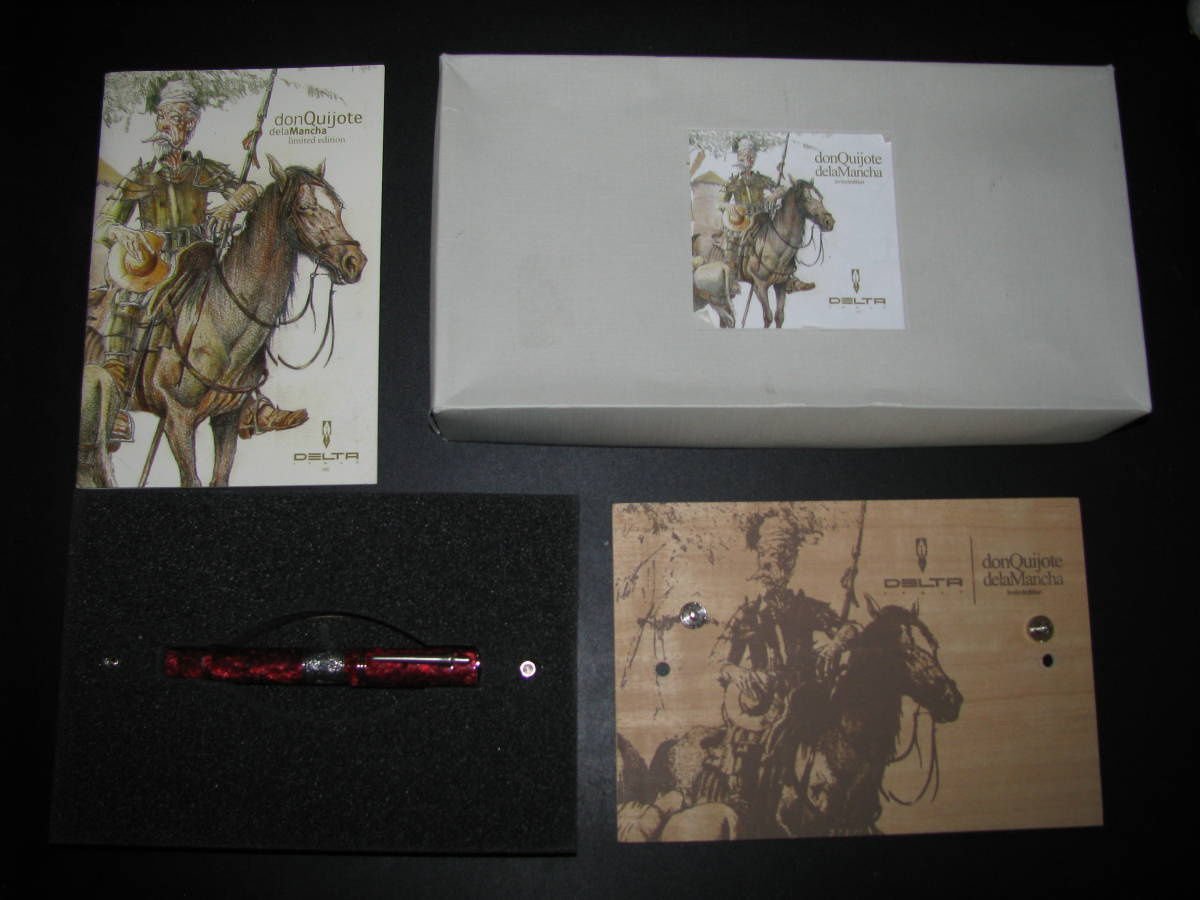 DELTA/デルタ 万年筆 ドン・キホーテデラマンチャ　限定品　ペン先18Kt750 付属品元箱付　未使用品