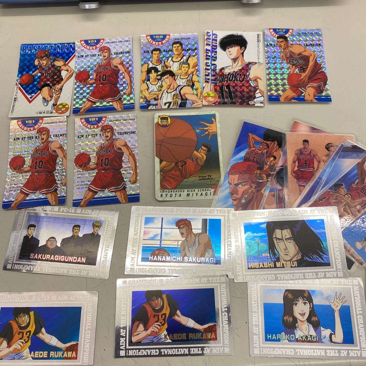 スラムダンク slam dunk 関連カード23枚セット、写真に写っているもの