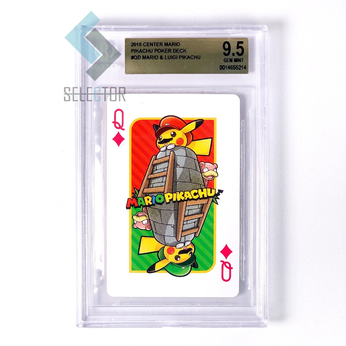 PSA10×4枚ポケモン × 任天堂 2016年マリオピカチュウトランプ7
