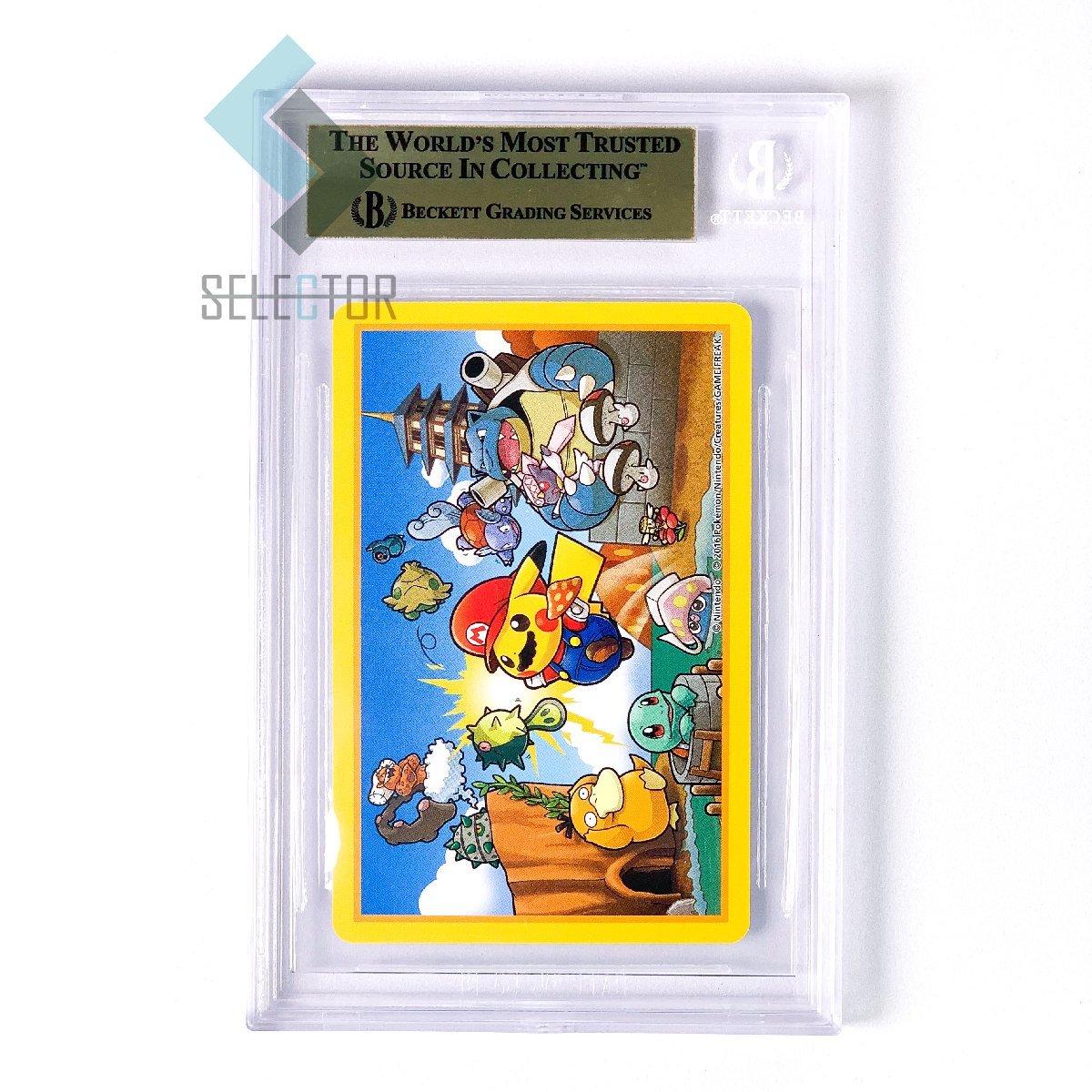 PSA10×4枚ポケモン × 任天堂 2016年マリオピカチュウトランプ7