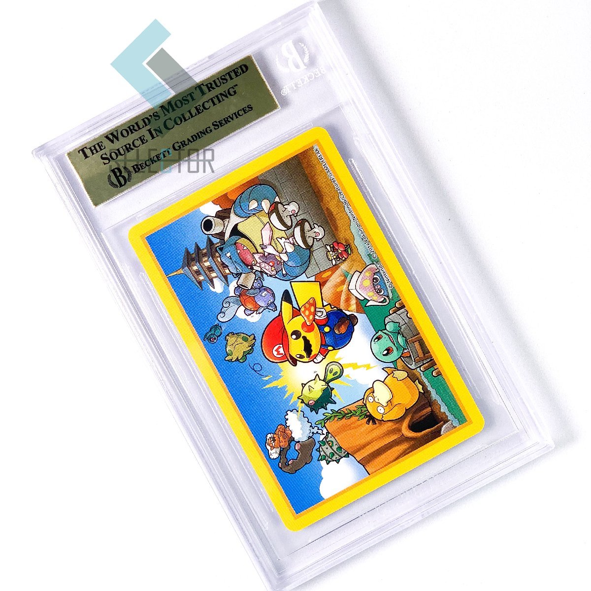 BGS9.5（PSA10相当）マリオピカチュウ トランプ ?Q 2016 BGS10☆BGS9.5