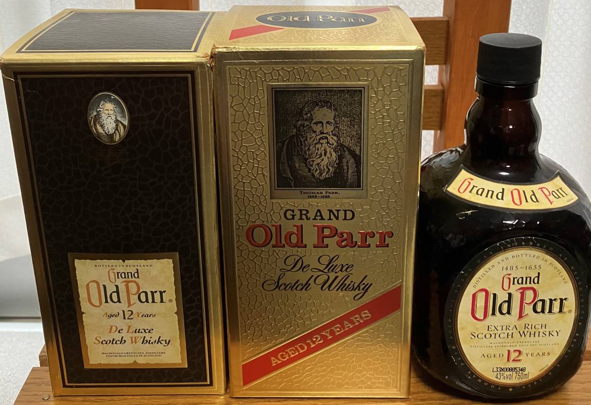 ◆Grand Old Parr◆箱付未開封２本+おまけ１本◆３本セット◆送料込◆