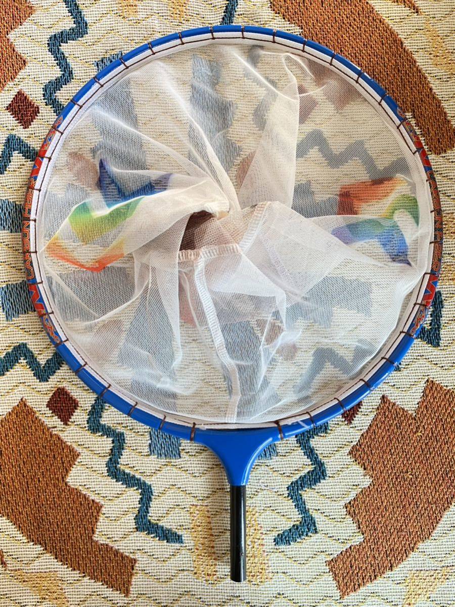 ヘラブナ　新品　カーボン枠玉網　大型　青色枠　二色網　タモ網　1円スタート_1