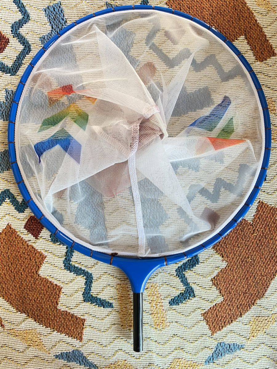 ヘラブナ　新品　カーボン枠玉網　大型　青色枠　二色網　タモ網　1円スタート_2