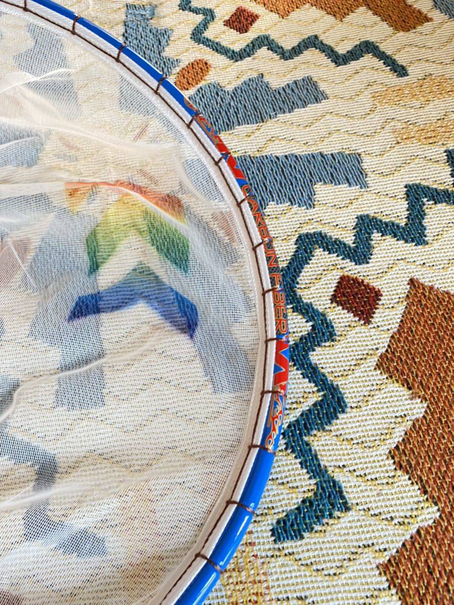 ヘラブナ　新品　カーボン枠玉網　大型　青色枠　二色網　タモ網　1円スタート_3