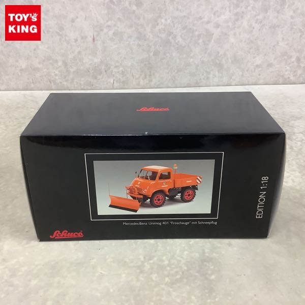 1円〜 破損 シュコー 1/18 メルセデス ベンツ ウニモグ 401 Froschauge mit Schneepflug(シュコー)｜売買