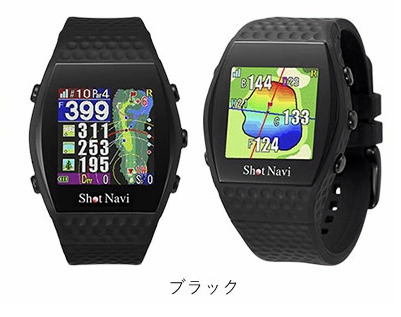 Shot Navi ブラックショットナビ ゴルフ 腕時計型GPSナビ 2023モデル