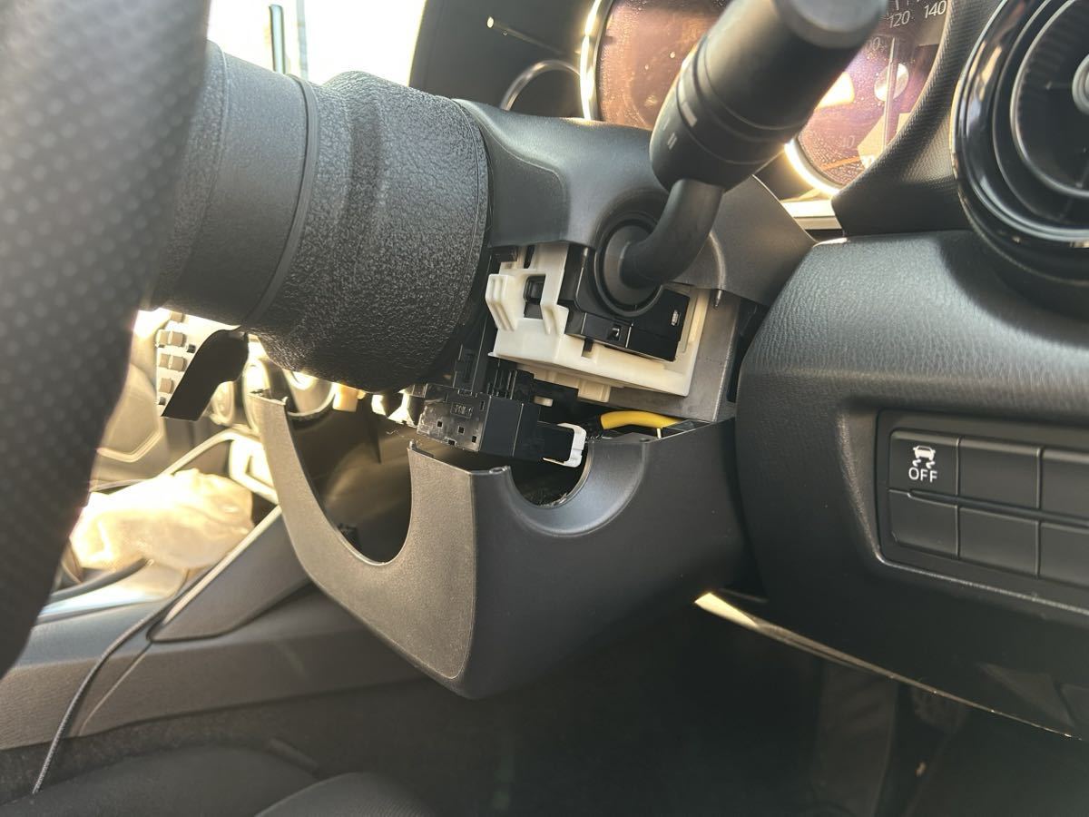 NDロードスター ステアリングスイッチ コラムカバー移設キット
