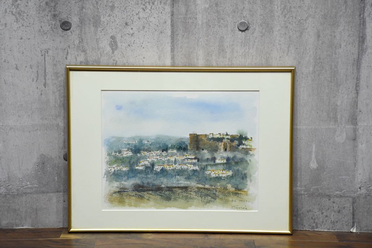 ◇錵◇ 真作保証 小林和作 牡丹 風景画 肉筆水彩 2点纏めて T[Y105.2