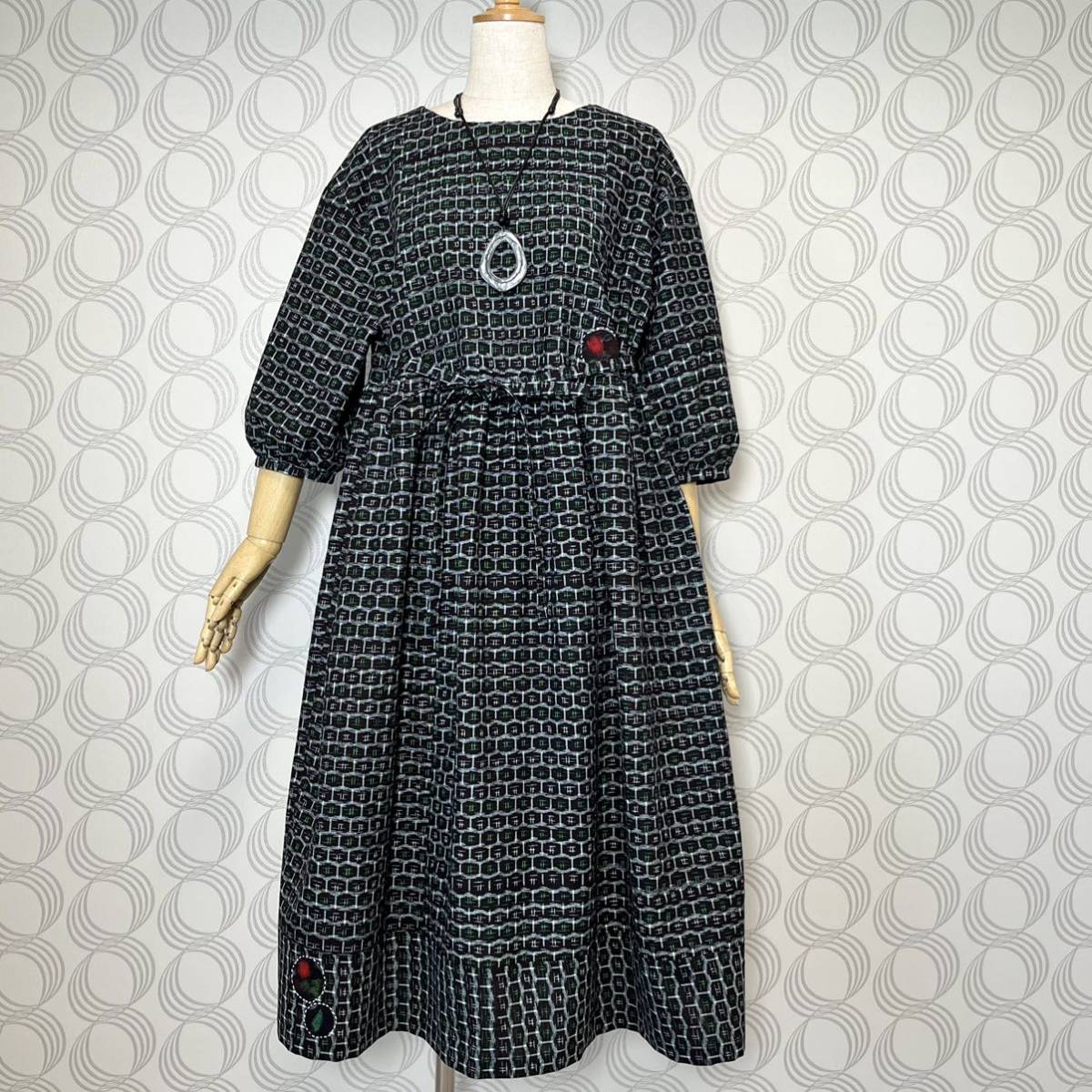 日傘 白大島紬リメイク日傘＆バッグ 着物リメイク❣️白大島紬から日傘